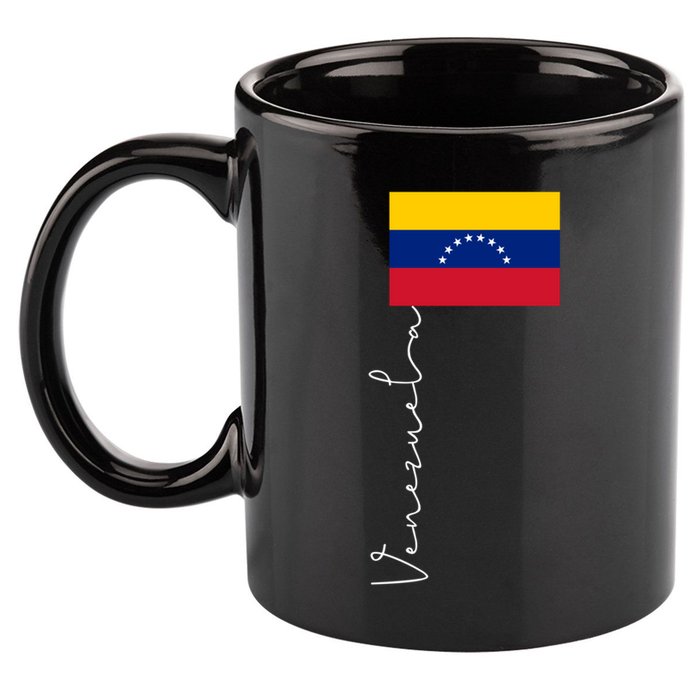 Venezuela Signature Flag Pole Patriotic Gift 11oz C Handle Ceramic Mug