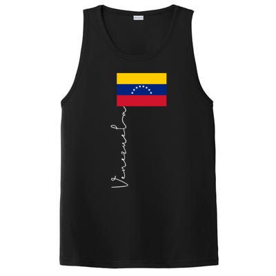 Venezuela Signature Flag Pole Patriotic Gift PosiCharge Competitor Tank