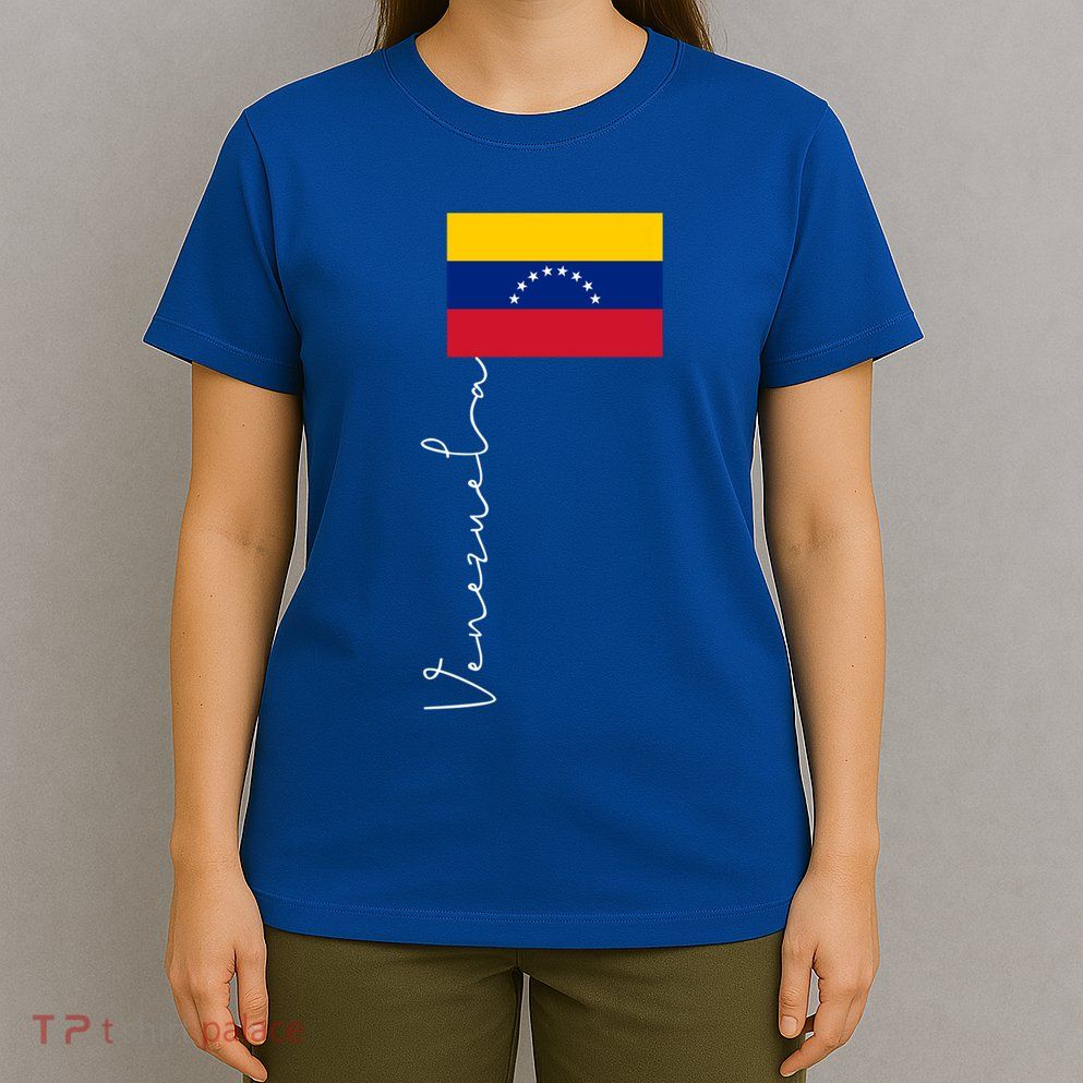 Venezuela Signature Flag Pole Patriotic Gift T-Shirt