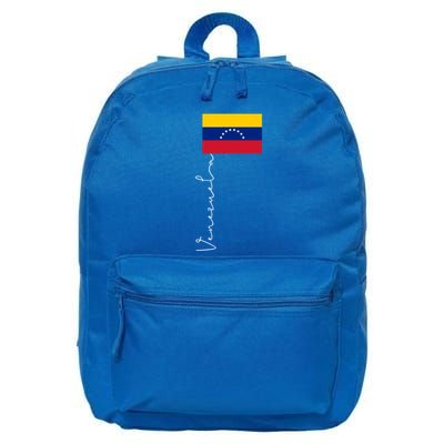 Venezuela Signature Flag Pole Patriotic Gift 16 in Basic Backpack