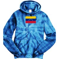 Venezuela Signature Flag Pole Patriotic Gift Tie Dye Hoodie