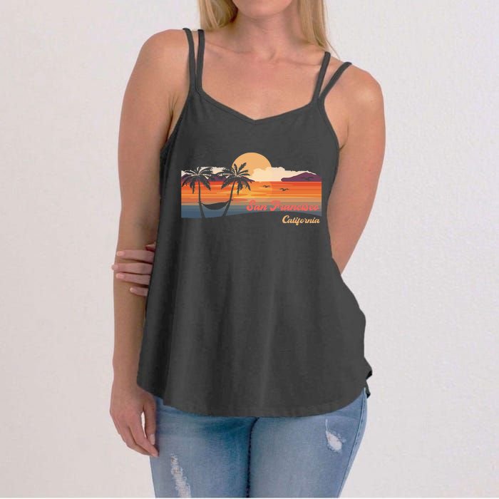 Vintage San Francisco California Beach Women's Strappy Tank