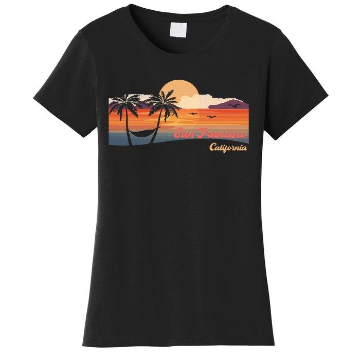 Vintage San Francisco California Beach Women's T-Shirt