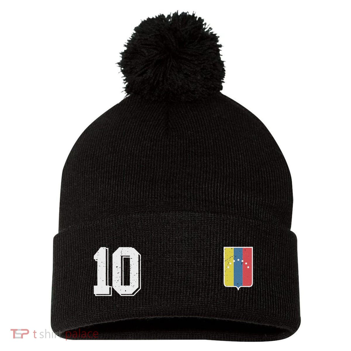 Venezuela Soccer Football Vinotinto Design Venezuelans Pom Pom 12in Knit Beanie