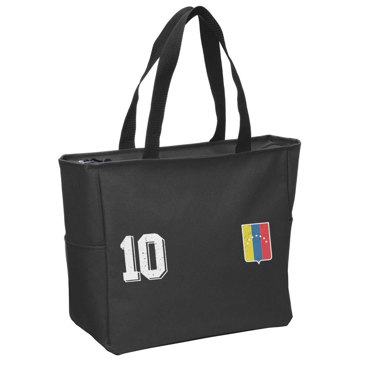 Venezuela Soccer Football Vinotinto Design Venezuelans Zip Tote Bag