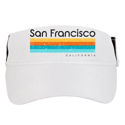 Vintage San Francisco California Ca Retro Adult Drive Performance Visor