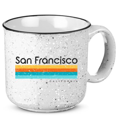 Vintage San Francisco California Ca Retro 15oz Campfire Ceramic Mug