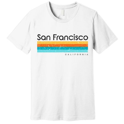 Vintage San Francisco California Ca Retro Premium T-Shirt