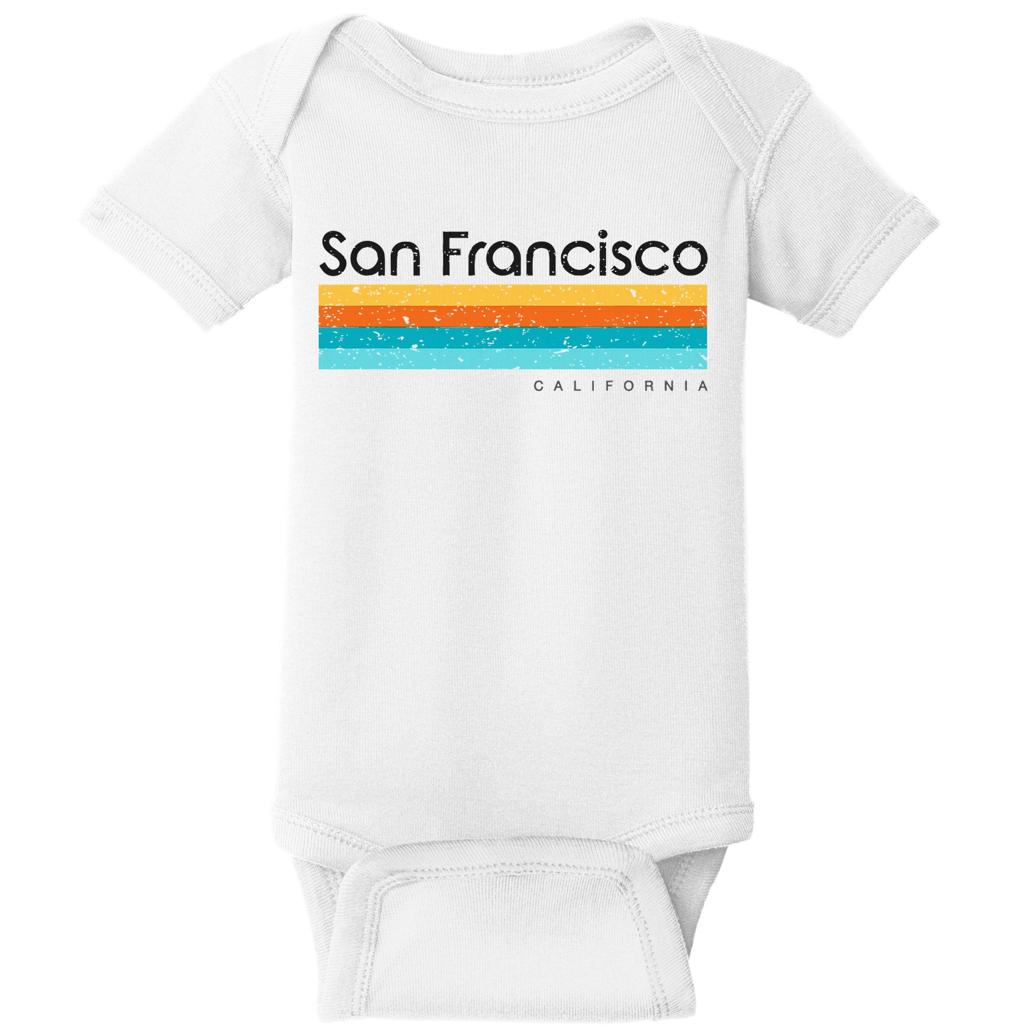 Vintage San Francisco California Ca Retro Baby Bodysuit