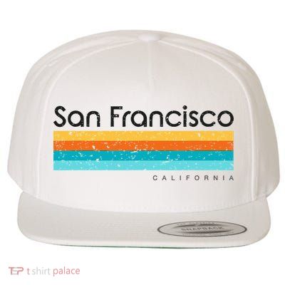 Vintage San Francisco California Ca Retro Wool Snapback Cap