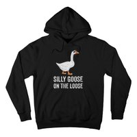 vintage Silly Goose On The Loose Funny Saying Hoodie