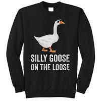 vintage Silly Goose On The Loose Funny Saying Sweatshirt