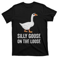 vintage Silly Goose On The Loose Funny Saying T-Shirt