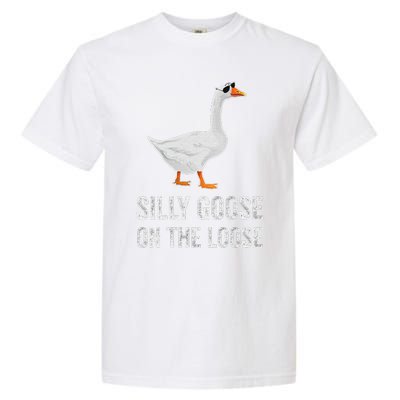 vintage Silly Goose On The Loose Funny Saying Garment-Dyed Heavyweight T-Shirt