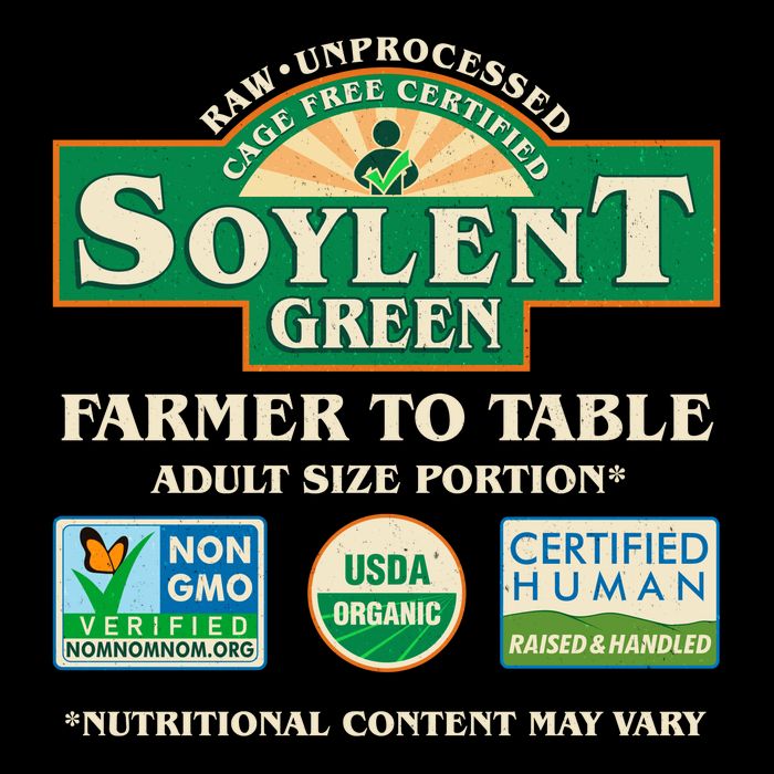 Vintage Soylent Green Farmer To Table Label Toddler T-Shirt