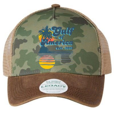 Vintage Style Gulf of USA America Beach Lovers Summer  Legacy Tie Dye Trucker Hat