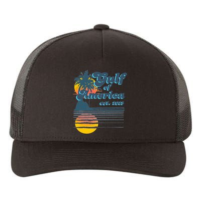 Vintage Style Gulf of USA America Beach Lovers Summer  Yupoong Adult 5-Panel Trucker Hat