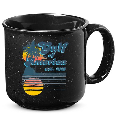 Vintage Style Gulf of USA America Beach Lovers Summer  15oz Campfire Ceramic Mug