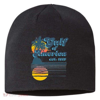 Vintage Style Gulf of USA America Beach Lovers Summer  Sustainable Beanie