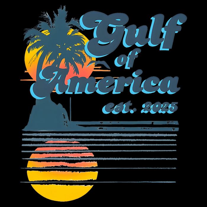 Vintage Style Gulf of USA America Beach Lovers Summer  Poster
