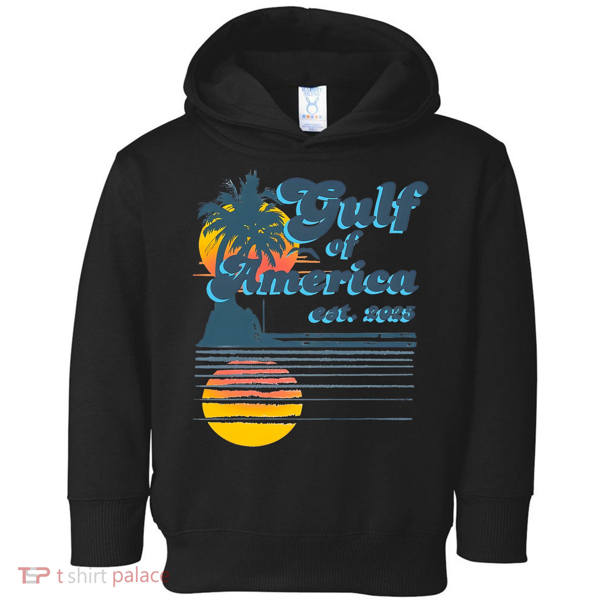 Vintage Style Gulf of USA America Beach Lovers Summer  Toddler Hoodie