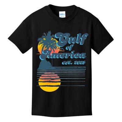 Vintage Style Gulf of USA America Beach Lovers Summer  Kids T-Shirt