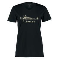 Venice Skyline Gift Women's Momentum V-Neck T-Shirt