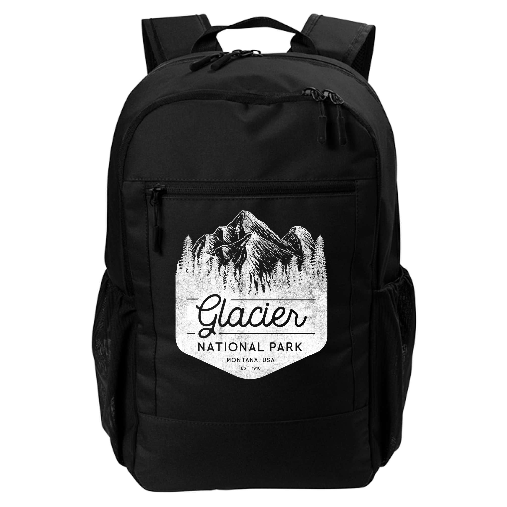 Vintage Style Glacier National Park Montana Backpack