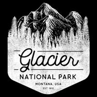 Vintage Style Glacier National Park Montana Backpack