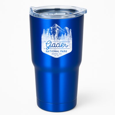 Vintage Style Glacier National Park Montana Tumbler