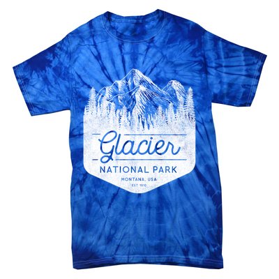 Vintage Style Glacier National Park Montana Tie-Dye T-Shirt