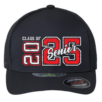 Vintage Seniors Graduation 2025 Senior 2025 Class Of 2025 Flexfit Unipanel Trucker Cap