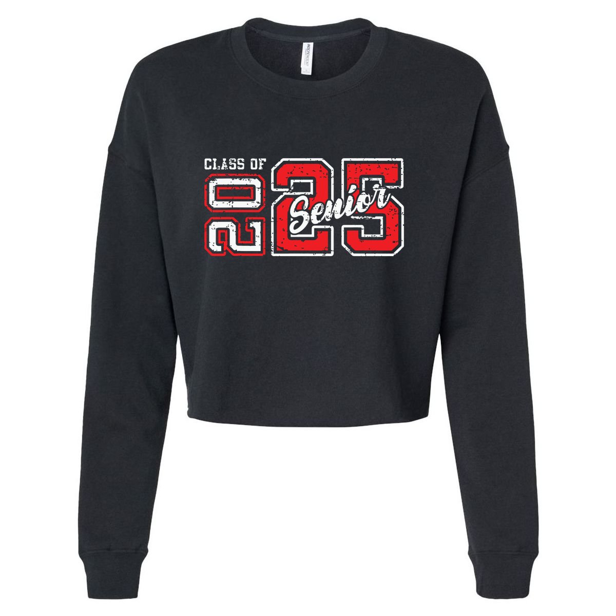 Vintage Seniors Graduation 2025 Senior 2025 Class Of 2025 Cropped Pullover Crew