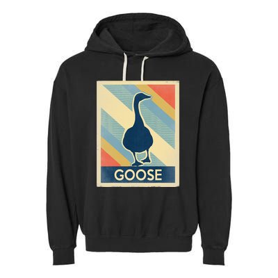 Vintage Style Goose Garment-Dyed Fleece Hoodie