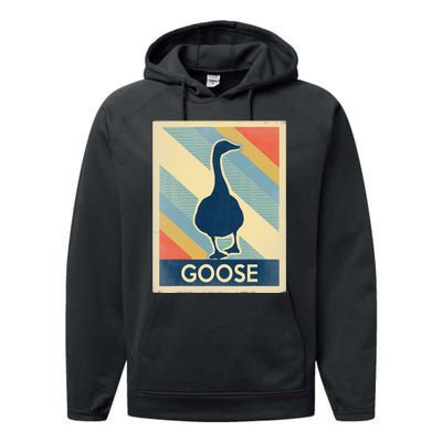 Vintage Style Goose Performance Fleece Hoodie