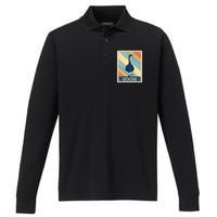 Vintage Style Goose Performance Long Sleeve Polo