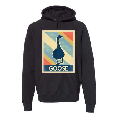 Vintage Style Goose Premium Hoodie