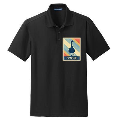 Vintage Style Goose Dry Zone Grid Polo