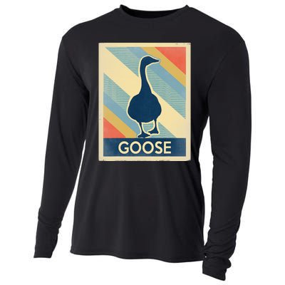 Vintage Style Goose Cooling Performance Long Sleeve Crew