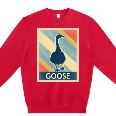 Vintage Style Goose Premium Crewneck Sweatshirt