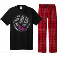 Volleyball Sayings Gift For Teen And Women Pajama Set