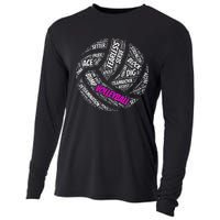 Volleyball Sayings Gift For Teen And Women Cooling Performance Long Sleeve Crew