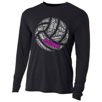 Volleyball Sayings Gift For Teen And Women Cooling Performance Long Sleeve Crew