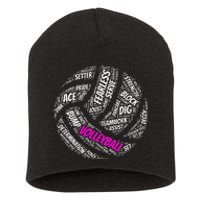 Volleyball Sayings Gift For Teen And Women Short Acrylic Beanie