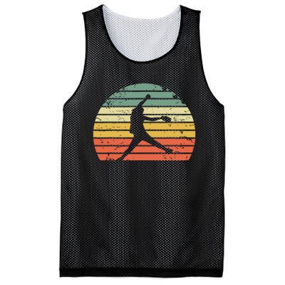 Vintage Softball Girl Pitching Silhouette Retro Sunset Mesh Reversible Basketball Jersey Tank