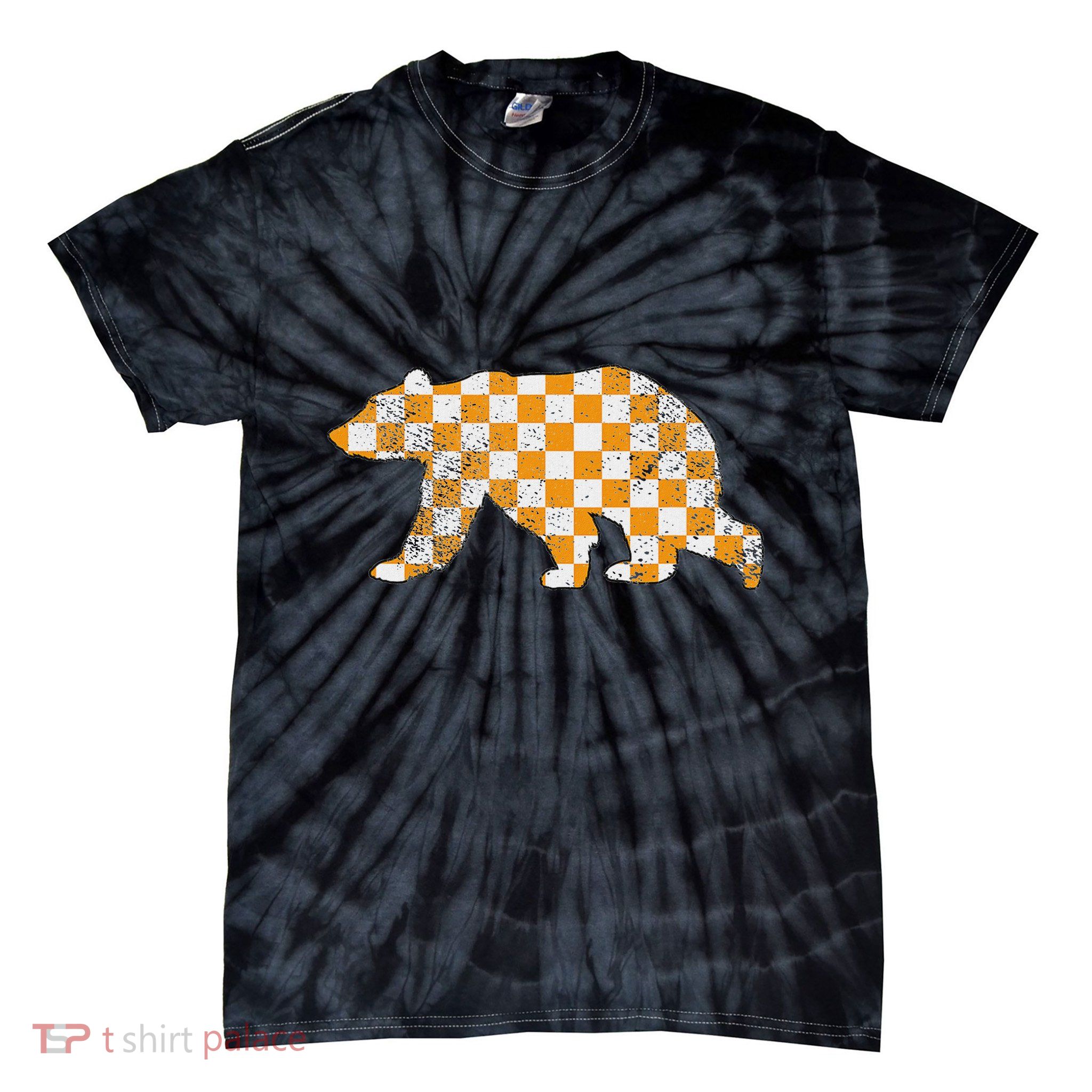 Volunr State Great Smoky Mountain Black Bear Tennessee Tie-Dye T-Shirt