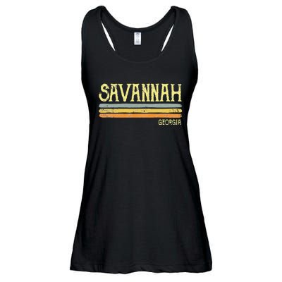 Vintage Savannah Georgia Ga Love Gift Souvenir Ladies Essential Flowy Tank