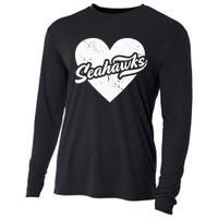 Vintage Seahawks High School Spirit Go Seahawks Love Cooling Performance Long Sleeve Crew