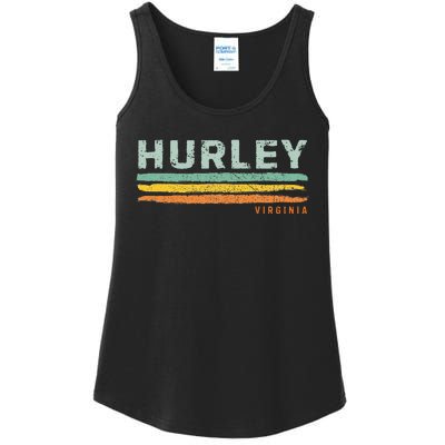 Vintage Stripes Hurley Va Ladies Essential Tank