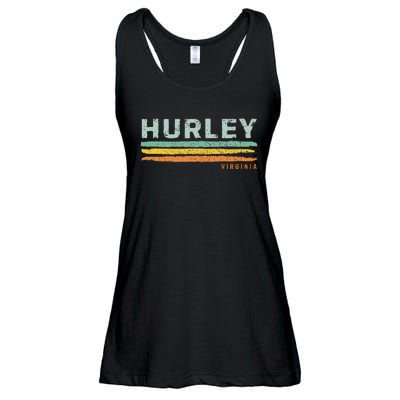 Vintage Stripes Hurley Va Ladies Essential Flowy Tank